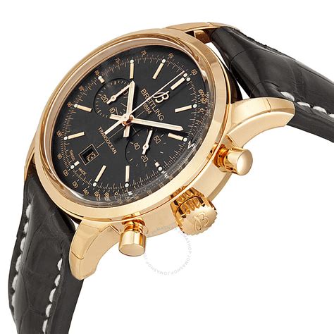 breitling transocean chronograph black dial|Breitling Transocean chronograph men's watch.